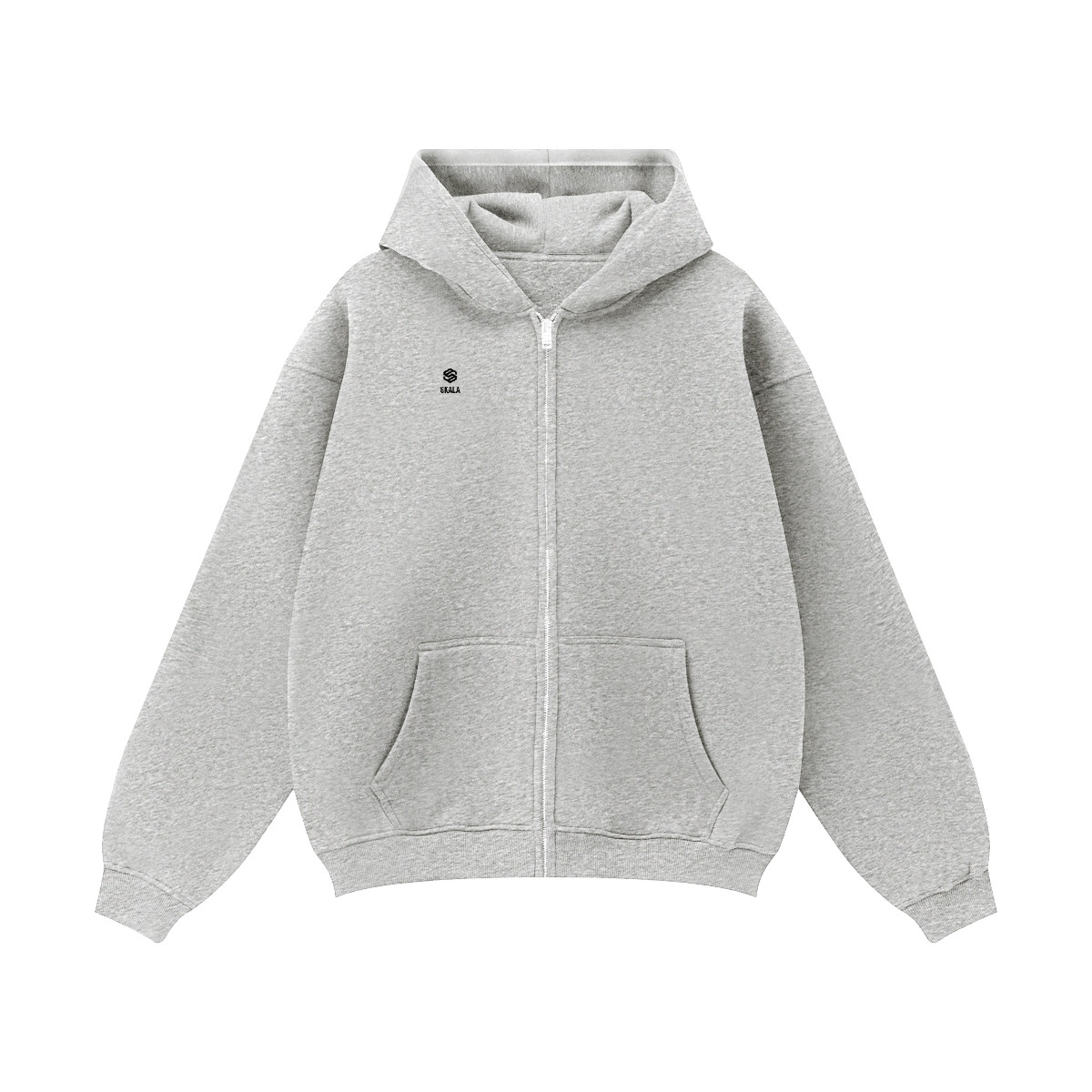 Unisex Fleece Zip-up Oversized Hoodie(380GSM)
