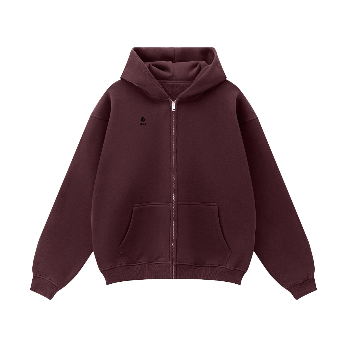 Unisex Fleece Zip-up Oversized Hoodie(380GSM)