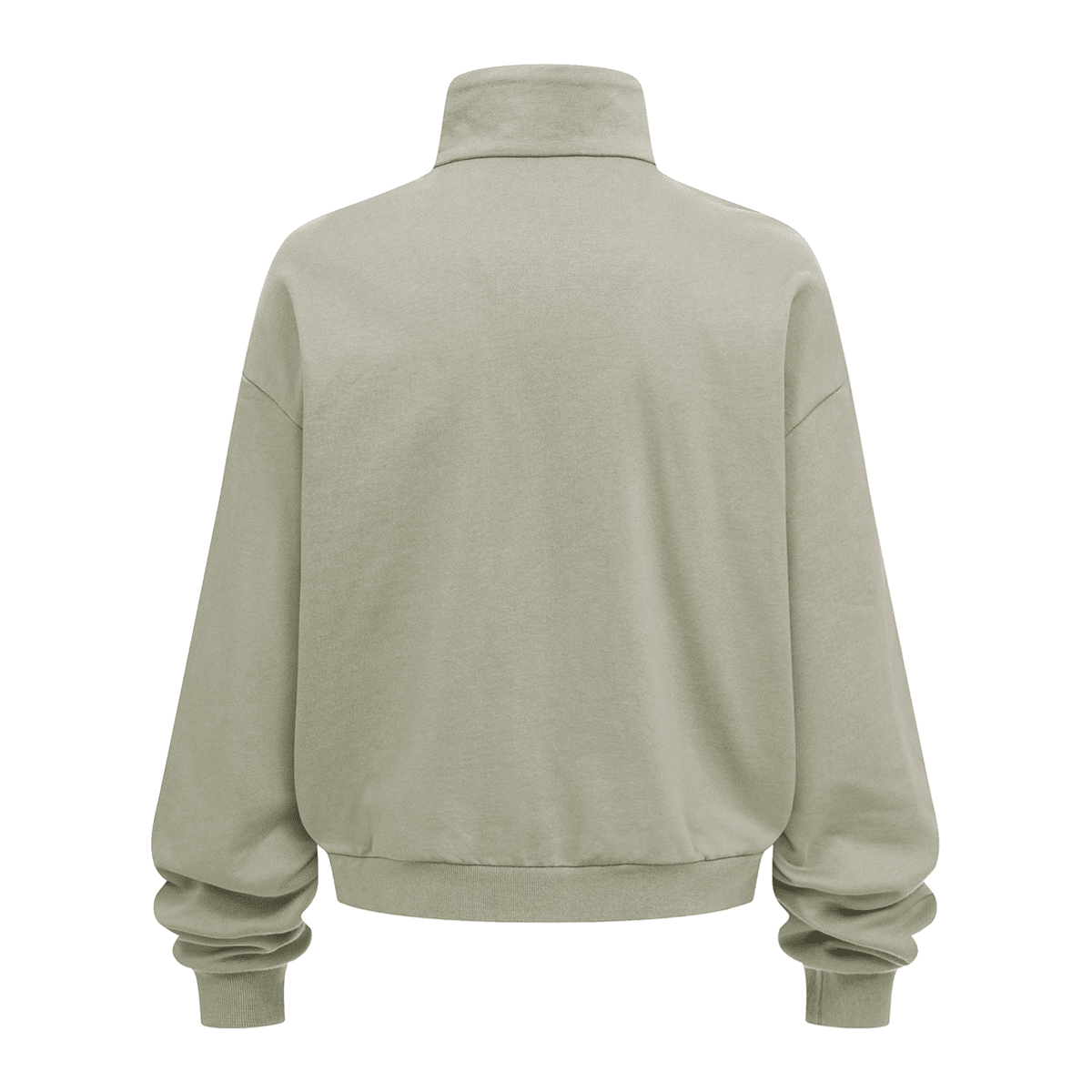 Unisex Brushed Stand-collar Zip-up Jacket