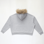 Unisex Fur-Trim Zip-Up Hoodie（400GSM）