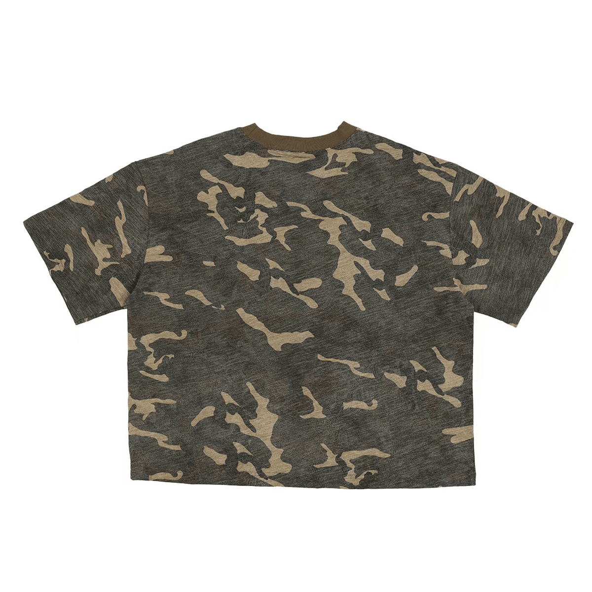 Unisex Camo Cropped Oversized T-shirt (260GSM)
