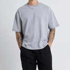 Unisex 100% Combed Cotton Cropped Oversized T-shirt (250g)