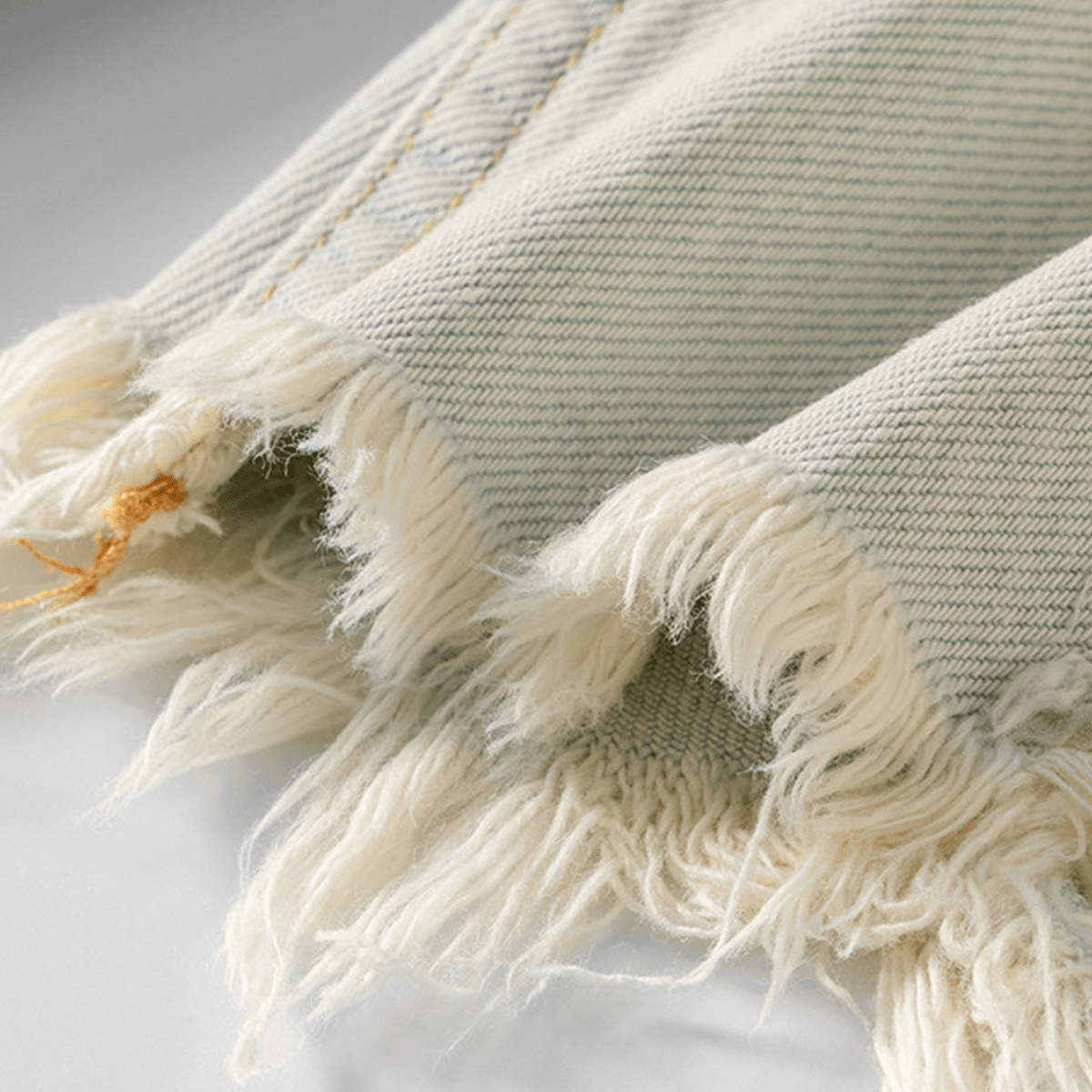 Unisex Distressed Denim Shorts