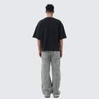 Unisex Cropped Snow Washed T-shirt(300GSM)