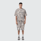 Unisex 100% Cotton French Terry Camo Shorts（400GSM）