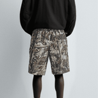 Unisex 100% Cotton French Terry Camo Shorts（400GSM）