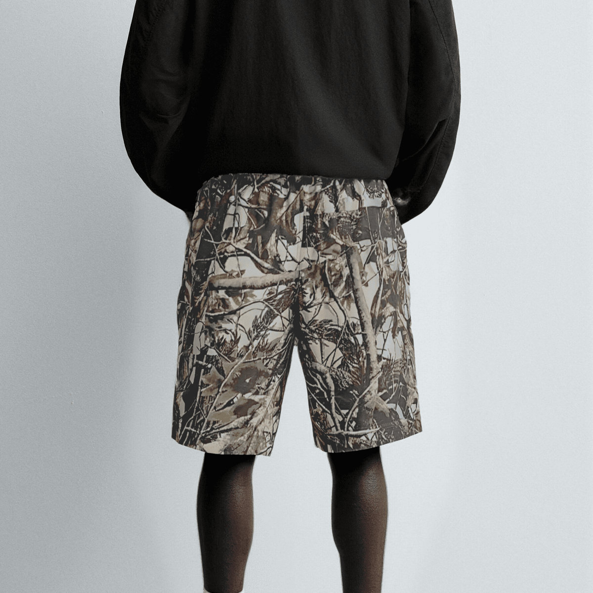 Unisex 100% Cotton French Terry Camo Shorts（400GSM）