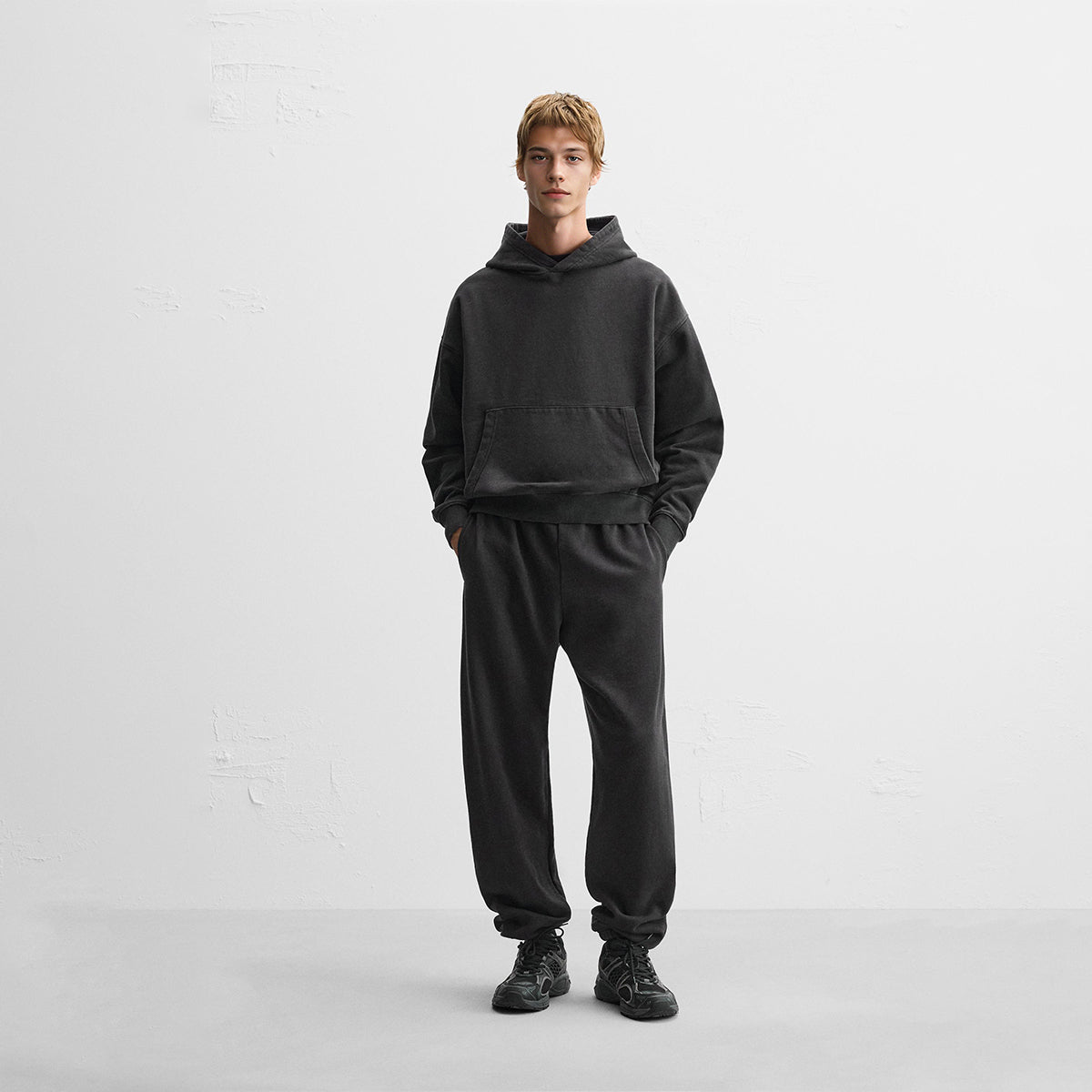 Unisex Heavyweight Washed Boxy Hoodie