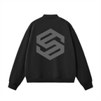 Unisex Fleece Zip-Up Baseball Jacket（360GSM）