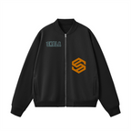 Unisex Fleece Zip-Up Baseball Jacket（360GSM）