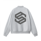 Unisex Fleece Zip-Up Baseball Jacket