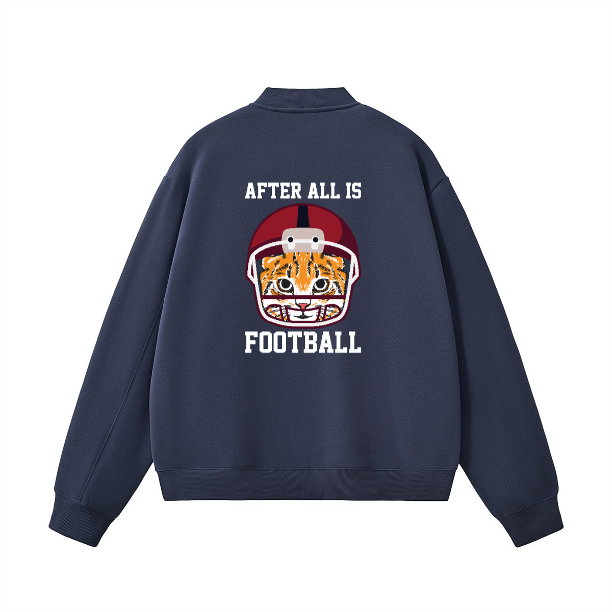 Unisex Fleece Zip-Up Baseball Jacket（360GSM）