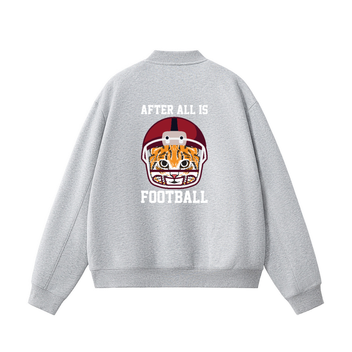 Unisex Fleece Zip-Up Baseball Jacket（360GSM）