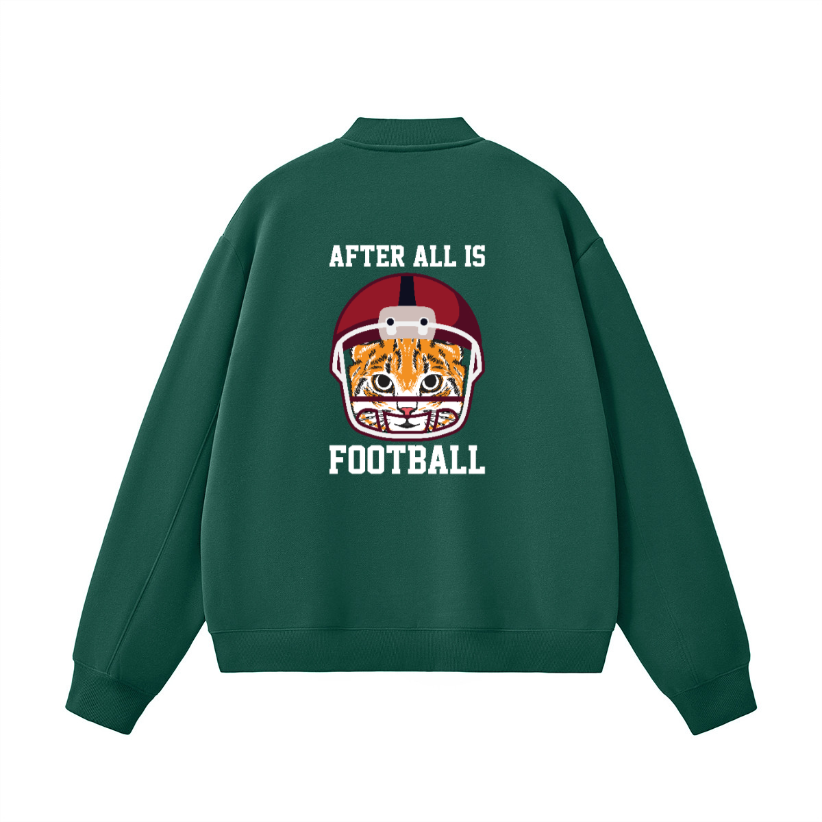 Unisex Fleece Zip-Up Baseball Jacket（360GSM）