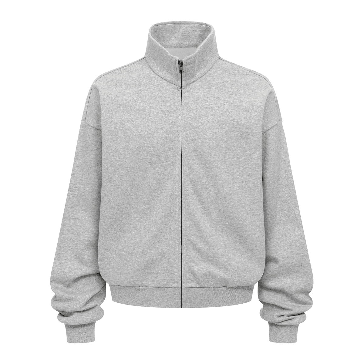 Unisex Brushed Stand-collar Zip-up Jacket（410GSM）