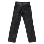Unisex Rhinestone Star Loose Straight Jeans