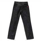 Unisex Rhinestone Star Loose Straight Jeans