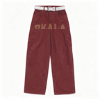 Unisex Loose Fit Straight-Leg Washed Basic Jeans