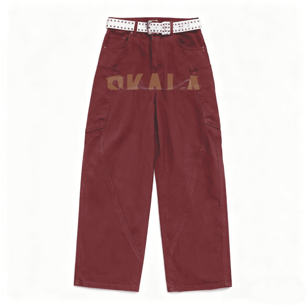 Unisex Loose Fit Straight-Leg Washed Basic Jeans