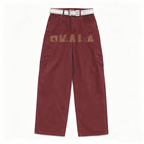 Unisex Loose Fit Straight-Leg Washed Basic Jeans