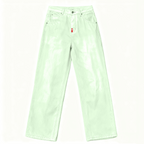 Loose-Fit Straight-Leg Washed Denim Jeans for Comfort