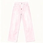 Loose-Fit Straight-Leg Washed Denim Jeans for Comfort