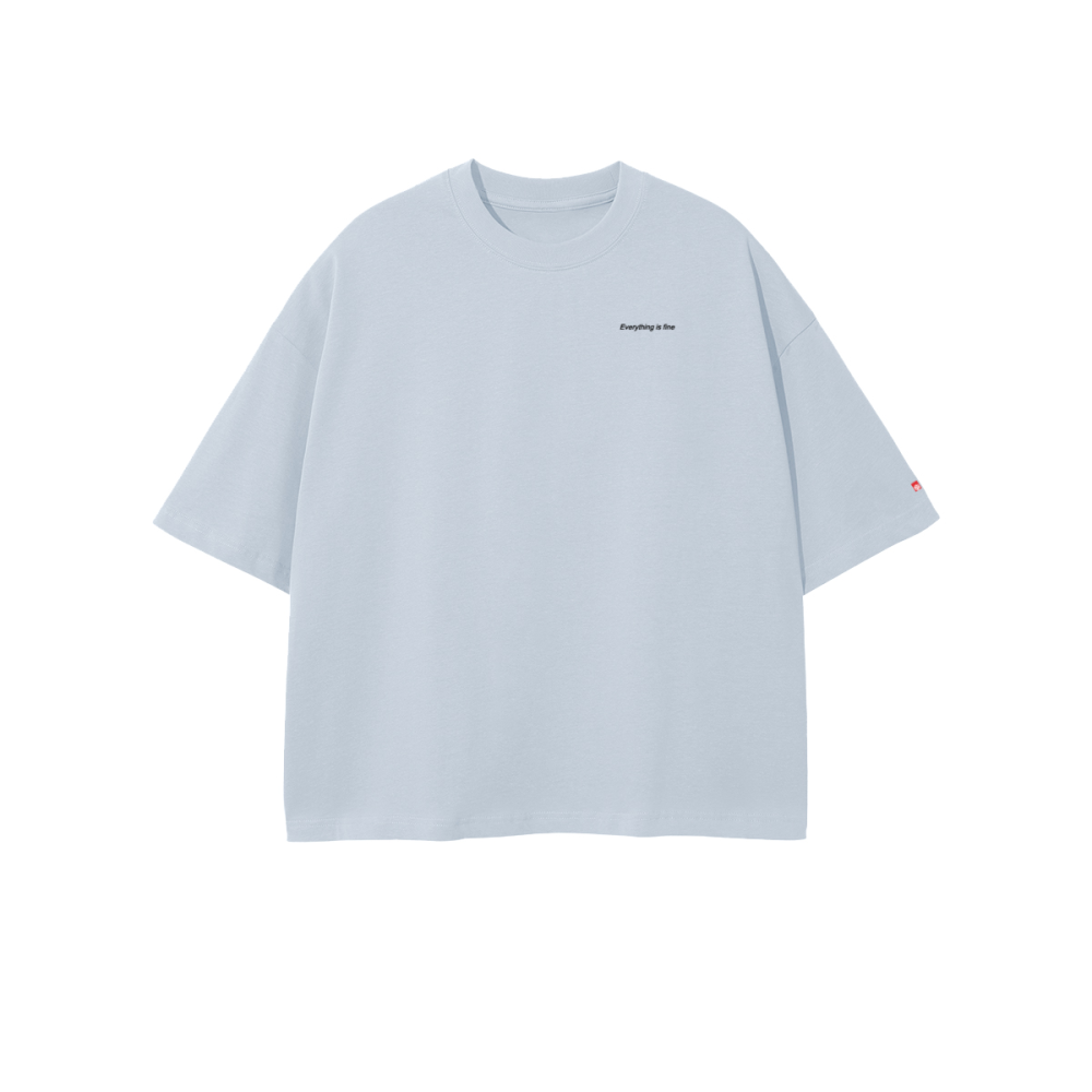 Unisex Cropped Oversized T-Shirt in Soft Combed Cotton