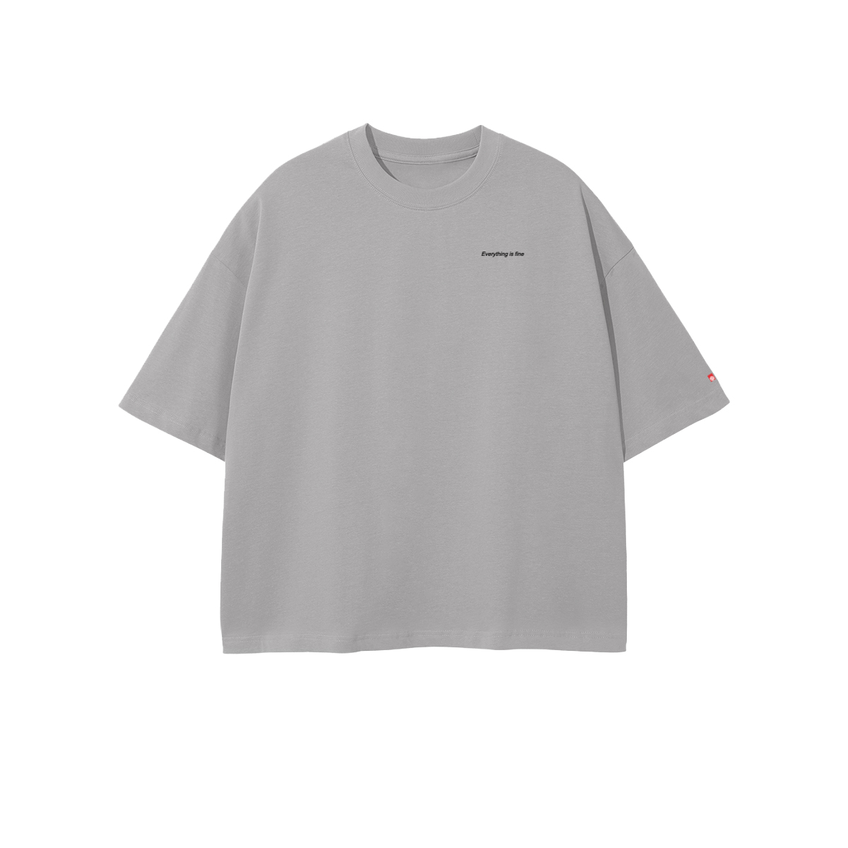 Unisex Cropped Oversized T-Shirt in Soft Combed Cotton