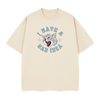 Boxy T-Shirt in Premium, Cotton with Modern Drop Shoulders