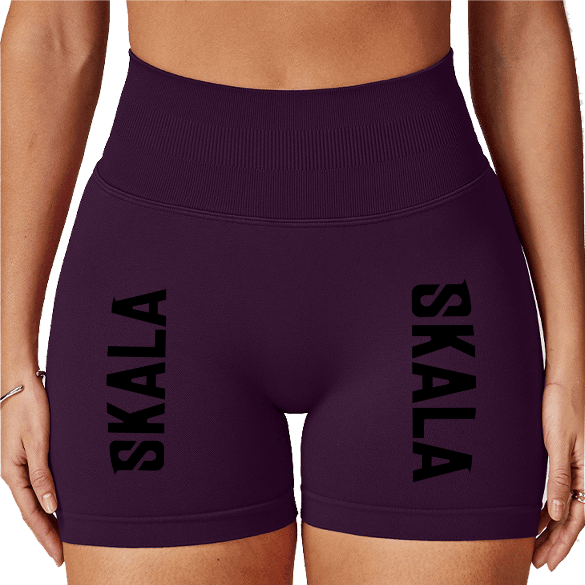Seamless High-Waisted Yoga Shorts