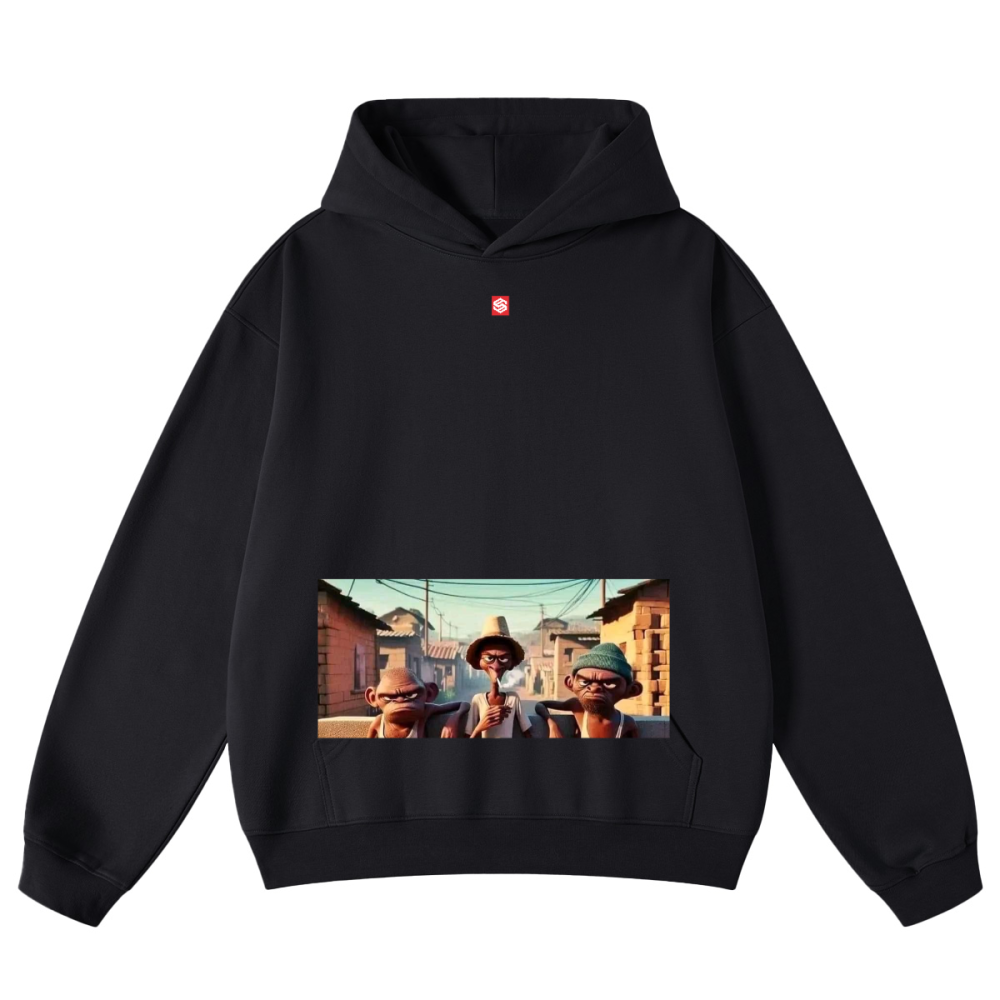 Unisex Looped Oversized Cotton Hoodie