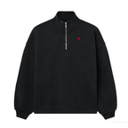 Unisex Stand-Up Collar Half-Zip Panelled Sweatshirt（460GSM）