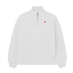 Unisex Stand-Up Collar Half-Zip Panelled Sweatshirt（460GSM）