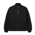 Unisex Stand-Up Collar Half-Zip Panelled Sweatshirt（460GSM）