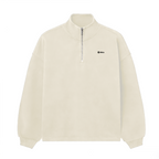 Unisex Stand-Up Collar Half-Zip Panelled Sweatshirt（460GSM）