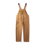Unisex Loose-Fit Utility Bib Overall Jumpsuit