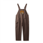 Unisex Loose-Fit Utility Bib Overall Jumpsuit