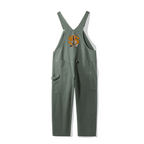Unisex Loose-Fit Utility Bib Overall Jumpsuit
