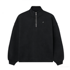 Unisex Stand-Up Collar Half-Zip Panelled Sweatshirt（460GSM）