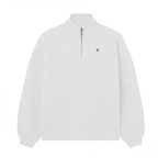 Unisex Stand-Up Collar Half-Zip Panelled Sweatshirt（460GSM）