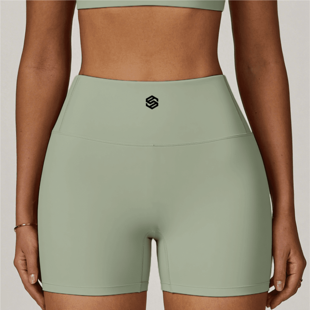 CloudFeel High-Waisted Compression Yoga Shorts
