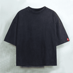 Unisex Cropped Snow Washed T-shirt(300GSM)