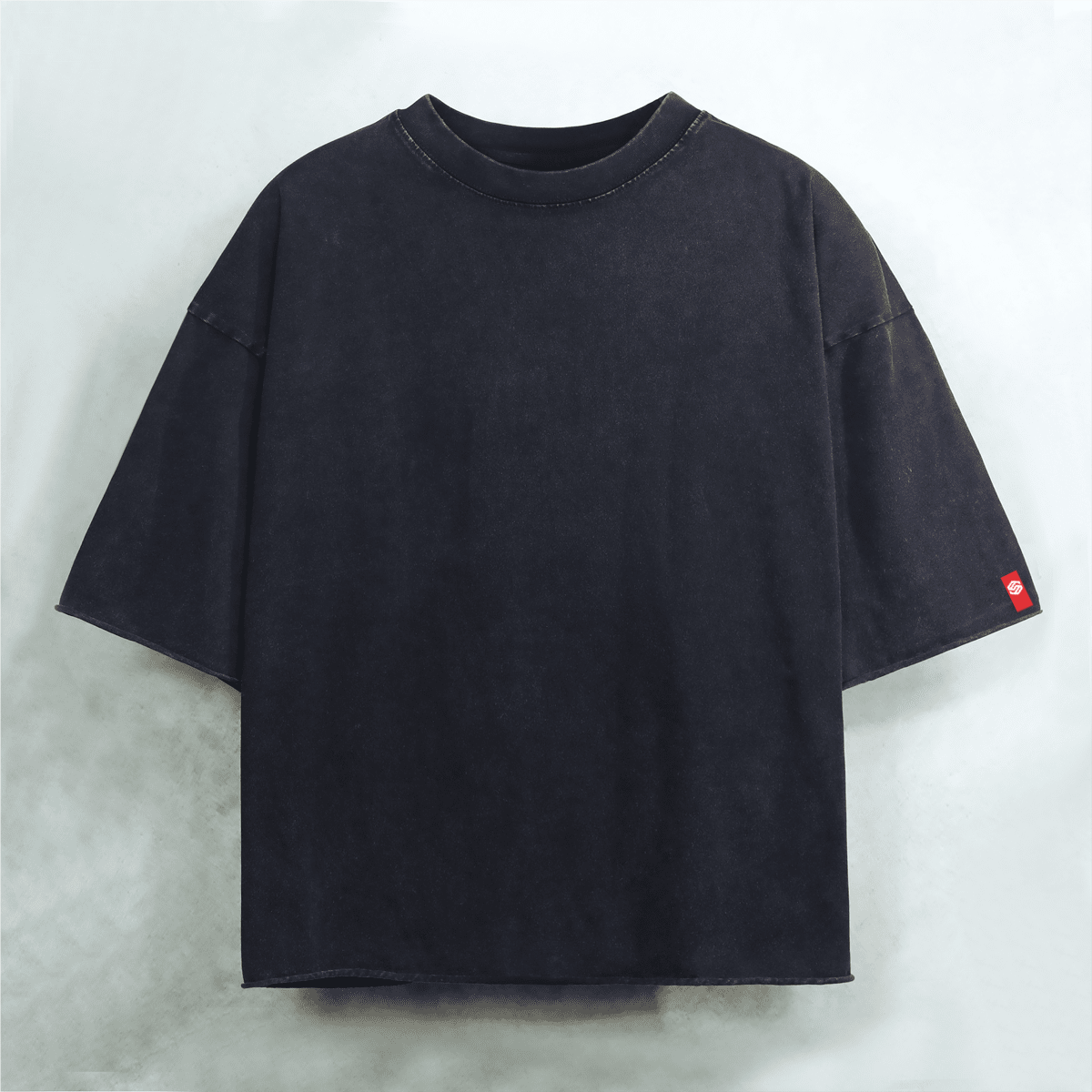 Unisex Cropped Snow Washed T-shirt(300GSM)