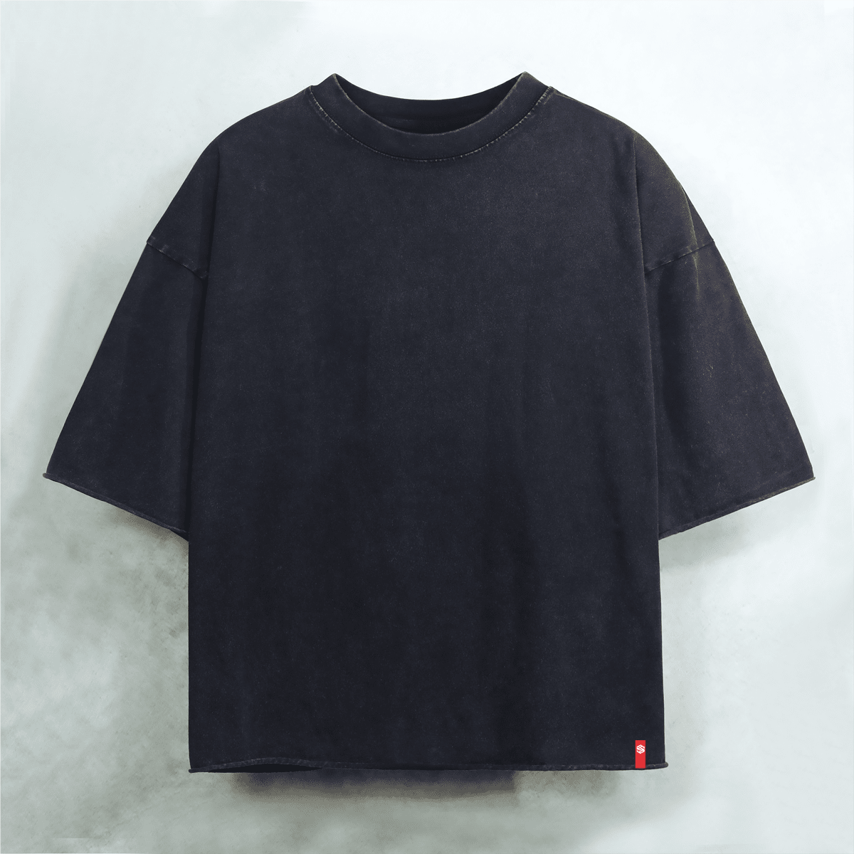 Unisex Cropped Snow Washed T-shirt(300GSM)