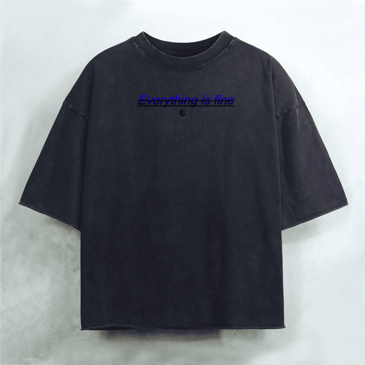 Unisex Cropped Snow Washed T-shirt(300GSM)