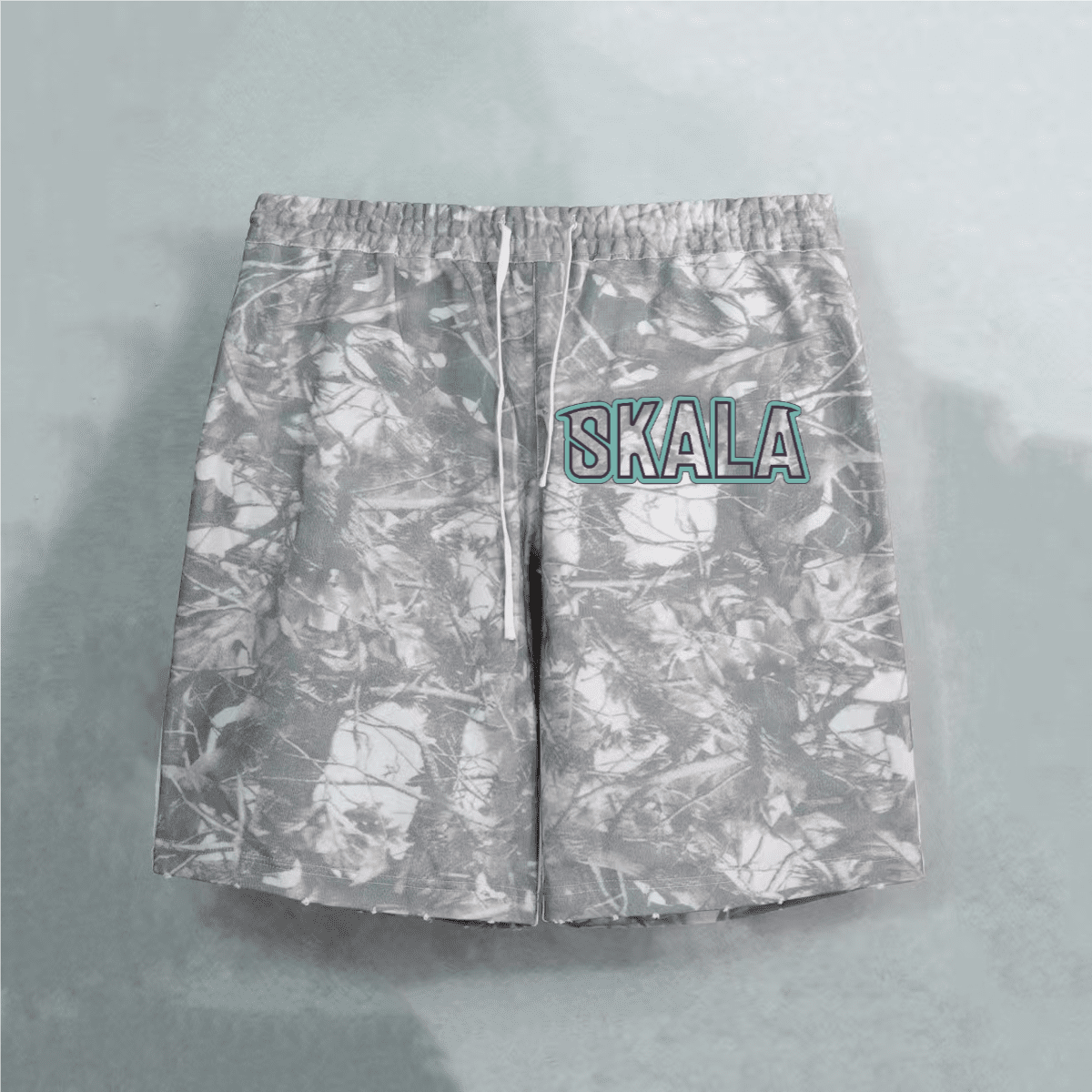 Unisex 100% Cotton French Terry Camo Shorts（400GSM）