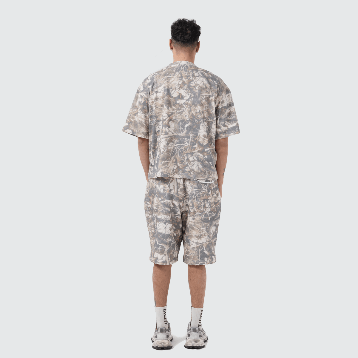 Unisex 100% Cotton French Terry Camo Shorts（400GSM）