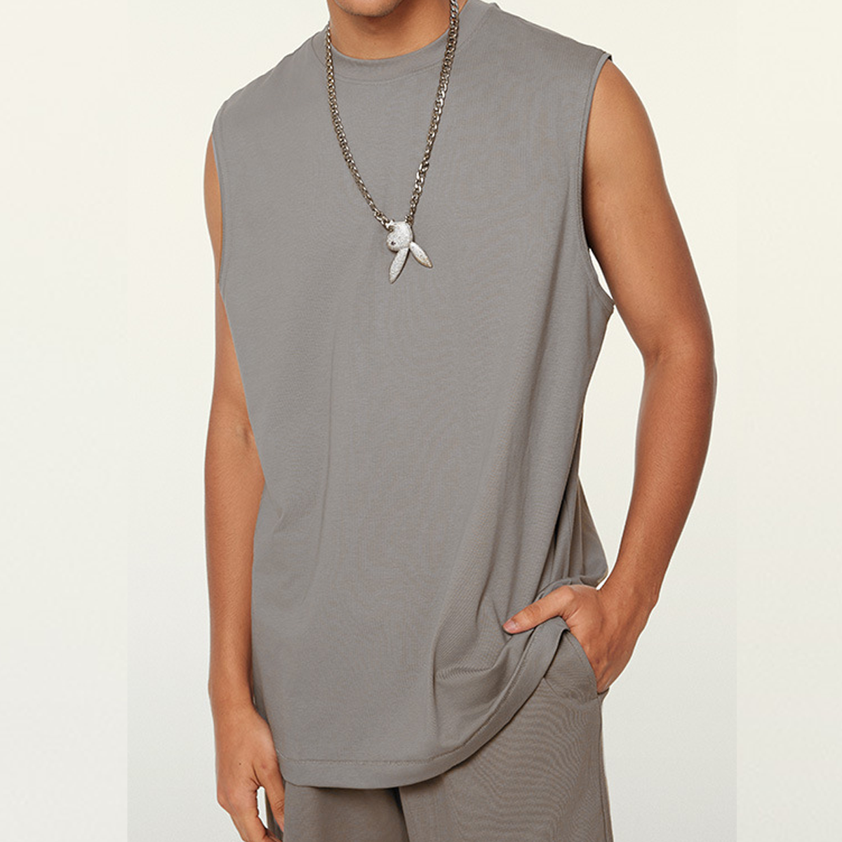 Unisex Longline Loose Tank Top(230GSM)