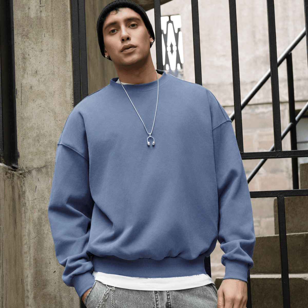 Unisex Heavyweight Oversized Crewneck Sweatshirt (460GSM)