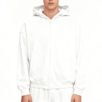 Unisex Cropped Oversized Zip-up Hoodie (460 GSM)
